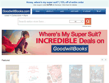 Tablet Screenshot of goodwillbooks.com